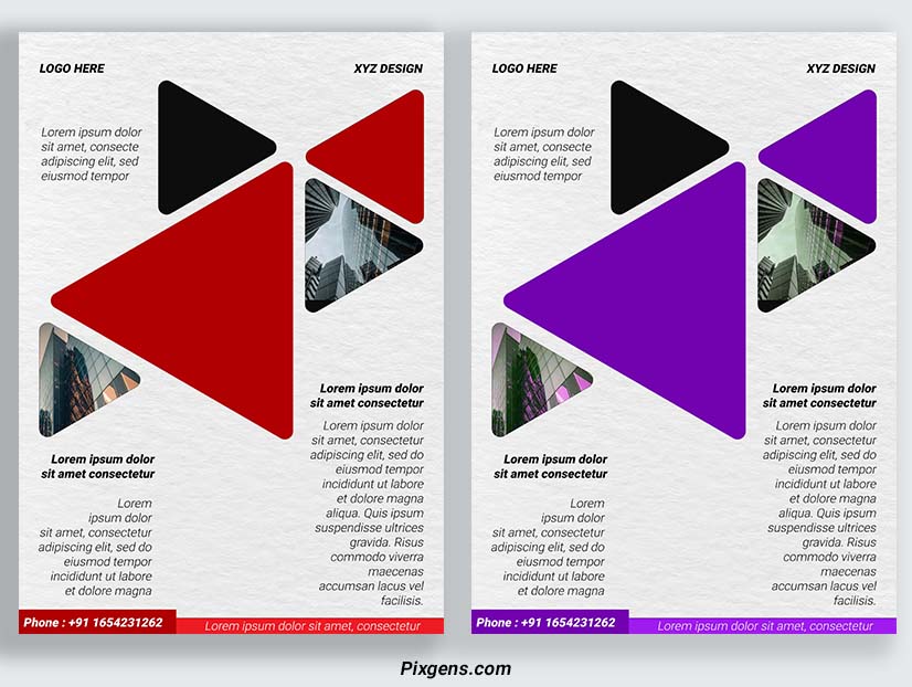 Brochure design template flyer Free psd